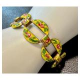 Vintage Hand-Painted Cuban Bracelet