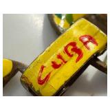 Vintage Hand-Painted Cuban Bracelet