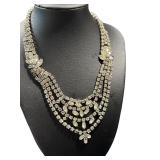 Collection of Vintage Faux Pearl and Rhinestone Jewelry, Featuring Les Bernard Necklace