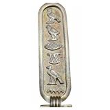 Sterling Silver Cartouche Pendant with Hieroglyphs