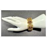 Vintage Victorian Style Bracelet with Purple Stones