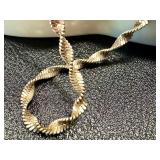 19.5" Sterling Silver Twist Chain Necklace