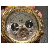 Orkina Gold-Plated Kinetic Automatic Watch