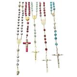 Collection of 5 Vintage Rosaries with Various Beads
