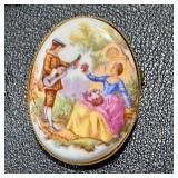 Collection of Vintage Jewelry with Floral and Gemstone Designs