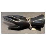 Sterling Silver Charm Bracelet with Dog Charm, Clapperboard, and Friendship Plaque - 7"