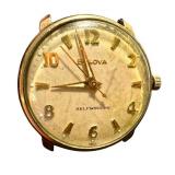 Vintage Bulova Self-Winding Watch Face