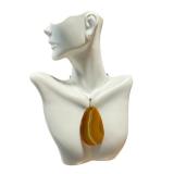 Polished Agate Pendant with Natural Striations