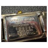 Vintage Citizen Elegance Watch with Gold Tone Accents