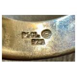 Vintage Sterling Silver Ring and Amber Brooch