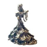 Intricate Sterling Charm Figurine - Flamenco Dancer Design