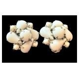 Set of 8 Vintage Clip and Screw Back Earrings - Assorted Styles