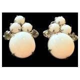 Set of 8 Vintage Clip and Screw Back Earrings - Assorted Styles