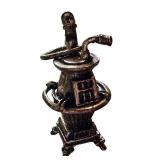 Vintage BEAU Sterling Silver Wood Stove Charm