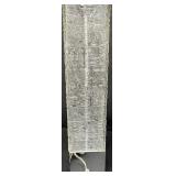 MCM Large Etched Cast Clear Glass Table Lamp - 1960