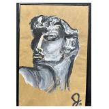 Original Acrylic on Kraft Paper by "J" (Julia Gleize)