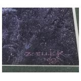 Esox Fable Muskie by Wildlife Artist Scott Zoellick Print - Framed and Matted (1990)