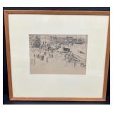 "The Riva" Etching by J.A.M. Whistler