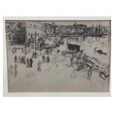 "The Riva" Etching by J.A.M. Whistler