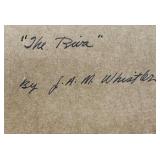 "The Riva" Etching by J.A.M. Whistler