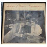 "Beware of Chance Acquaintance" Framed Print - Youth & Life Exhibit by The American Social Hygiene Association, Copyright 1922