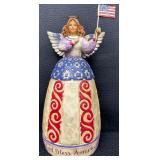 Jim Shore Heartwood Creek I Pledge Allegiance To The Flag Figurine