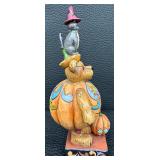 Jim Shore Bearstone Collection - Gourdy Punkinbeary Midnight Bearstone