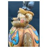 Jim Shore Bearstone Collection - Gourdy Punkinbeary Midnight Bearstone