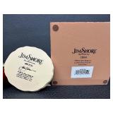 Jim Shore Heartwood Creek Six Ornament Collection with Square Quilted 10" Ornament Holder