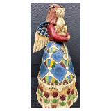 Jim Shore Heartwood Creek Angel with Cat Figurine