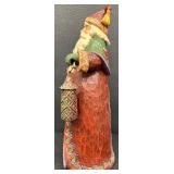 Jim Shore Heartwood Creek Santa Holding a Lantern Figurine