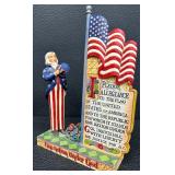 Jim Shore Heartwood Creek One Nation Under God and I Pledge Figurines