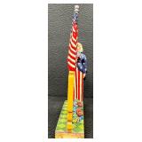 Jim Shore Heartwood Creek One Nation Under God and I Pledge Figurines