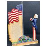 Jim Shore Heartwood Creek One Nation Under God and I Pledge Figurines