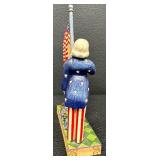 Jim Shore Heartwood Creek One Nation Under God and I Pledge Figurines