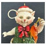 Jim Shore Heartwood Creek Cat with a Fish Ornament