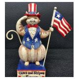 Jim Shore Heartwood Creek Stars and Stripes Salute Figurine