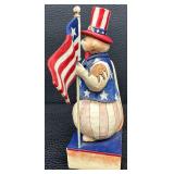 Jim Shore Heartwood Creek Stars and Stripes Salute Figurine