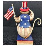 Jim Shore Heartwood Creek Stars and Stripes Salute Figurine