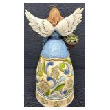 Jim Shore Heartwood Creek Angels with Baskets of Flowers Figurines