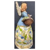 Jim Shore Heartwood Creek Angels with Baskets of Flowers Figurines