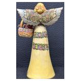 Jim Shore Heartwood Creek Angels with Baskets of Flowers Figurines