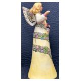 Jim Shore Heartwood Creek Angels with Baskets of Flowers Figurines