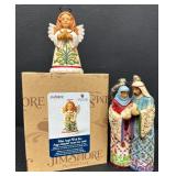 Jim Shore Heartwood Creek Christmas Ornament and Angel Figurine
