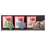 Lenox Merry and Bright Assorted Ornaments - Lot of Four