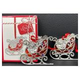 Lenox Merry and Bright Assorted Ornaments - Lot of Four