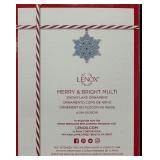 Lenox Merry and Bright Assorted Ornaments - Lot of Four