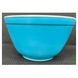 Vintage Pyrex Spring Blossom 1 1/2 Qt Casserole Dish and Pyrex Turquoise Blue Mixing Bowl