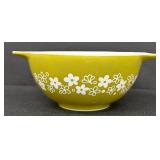 Vintage Pyrex Spring Blossom 1 1/2 Qt Casserole Dish and Pyrex Turquoise Blue Mixing Bowl