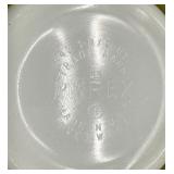 Vintage Pyrex Spring Blossom 1 1/2 Qt Casserole Dish and Pyrex Turquoise Blue Mixing Bowl